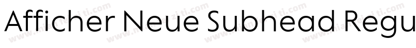Afficher Neue Subhead Regular字体转换
